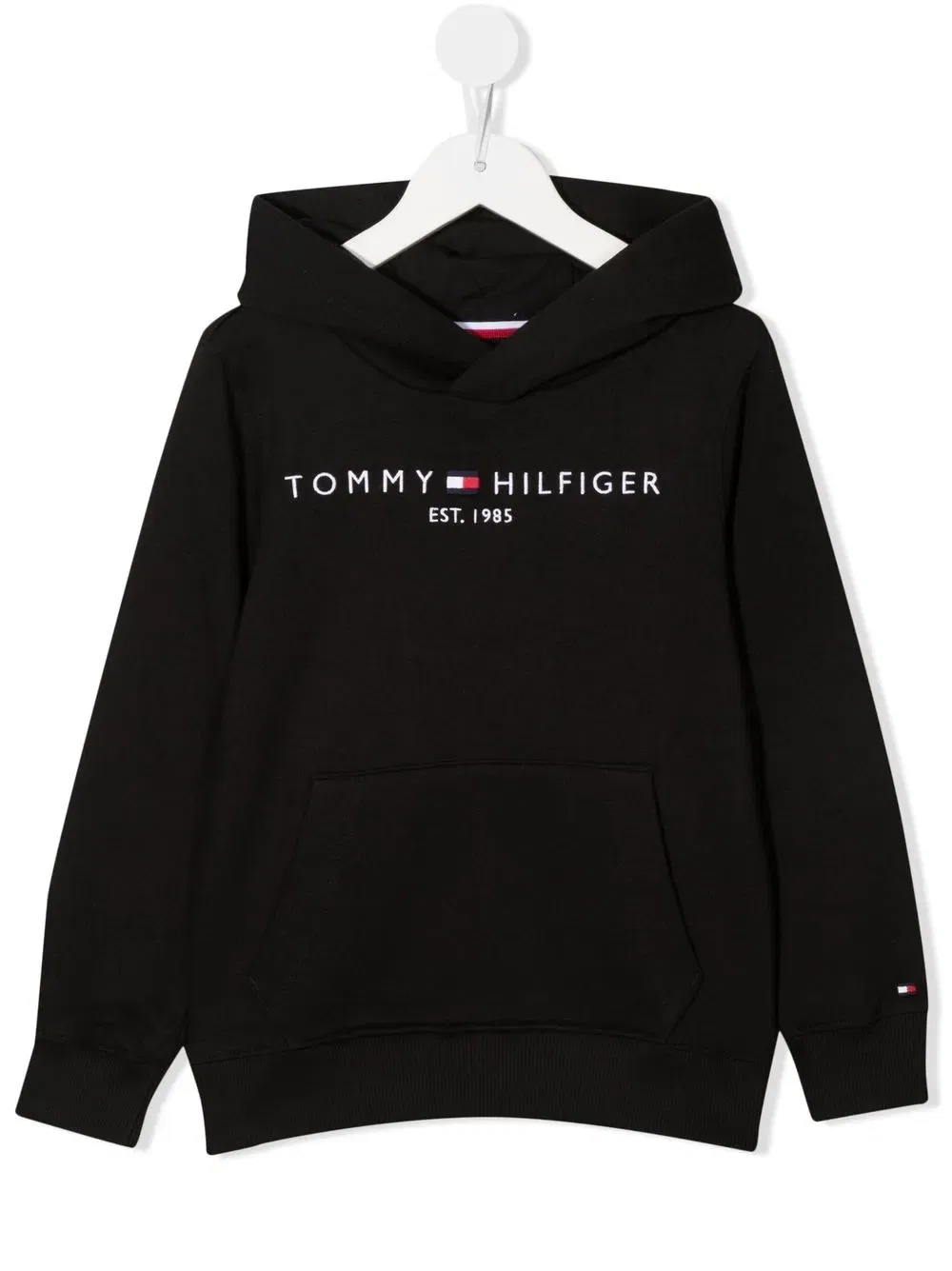 Худи с вышитым логотипом Tommy Hilfiger Junior, черный