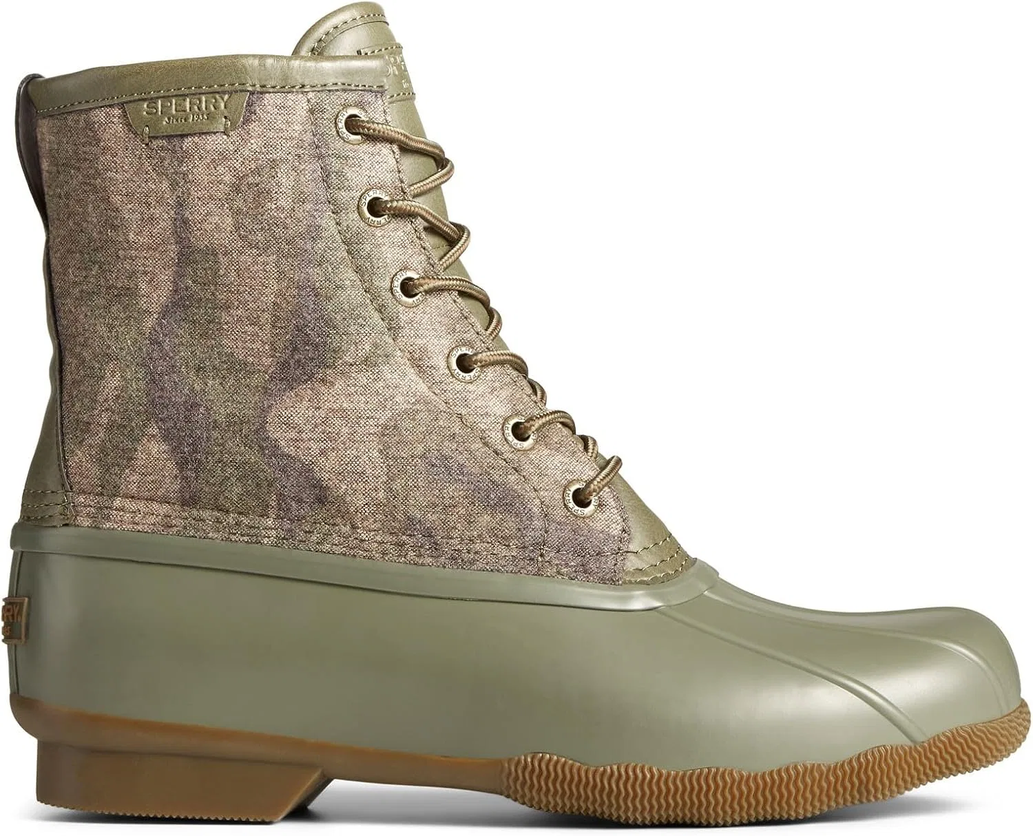 Мужские ботинки Sperry Saltwater Chukka, Olive Camouflage — фото 2