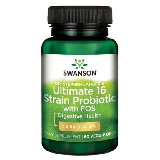 

Swanson, Ultimate Probiotic 16 штаммов, 60 капсул.