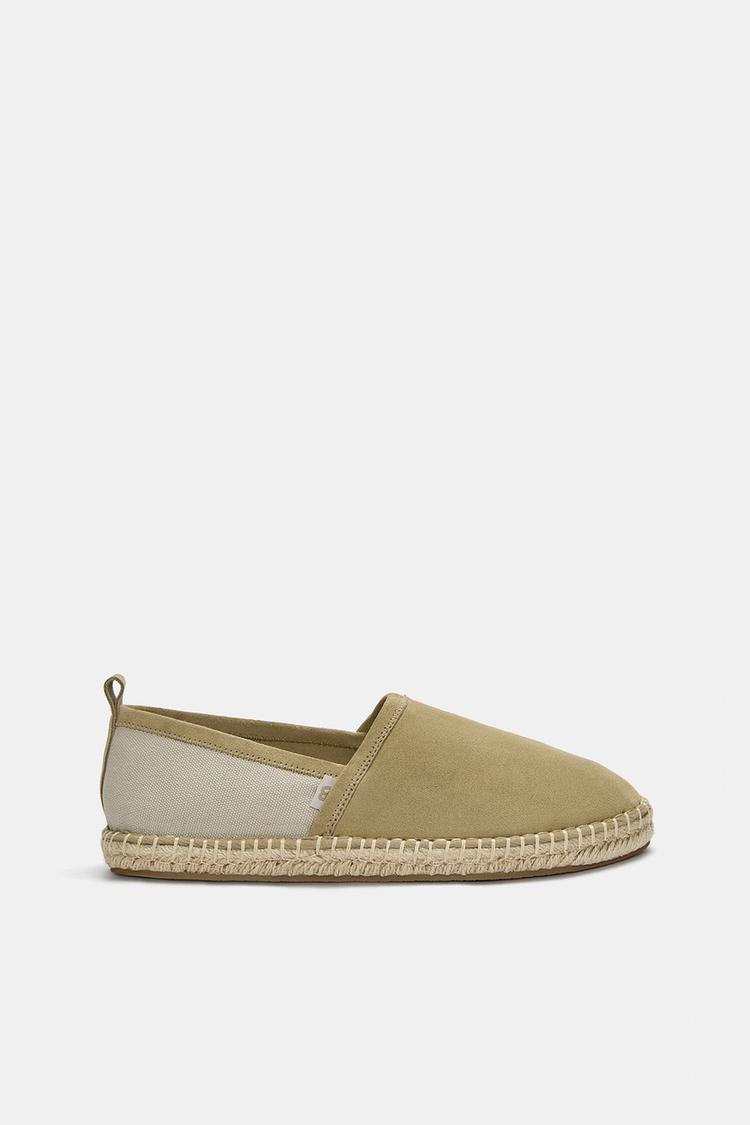 

Контрастные эспадрильи Pull And Bear, экрю