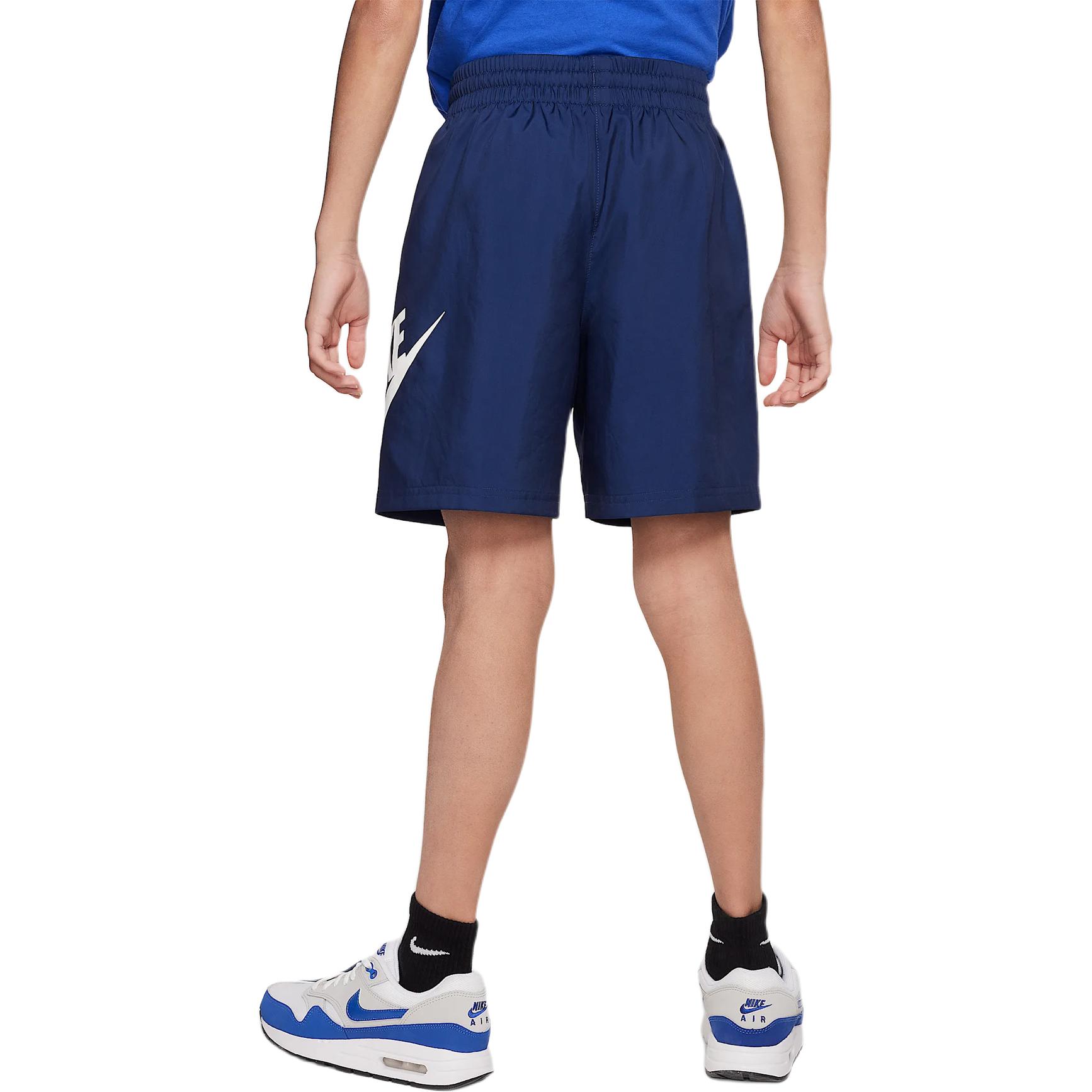 Nike Шорты Kids' Apparel Logo Letter Elastic Waistband Kids' Blue — фото 3
