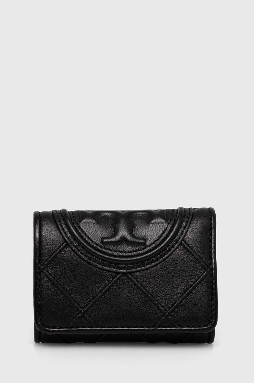 

Маленький кожаный кошелек Fleming Soft Tory Burch, черный