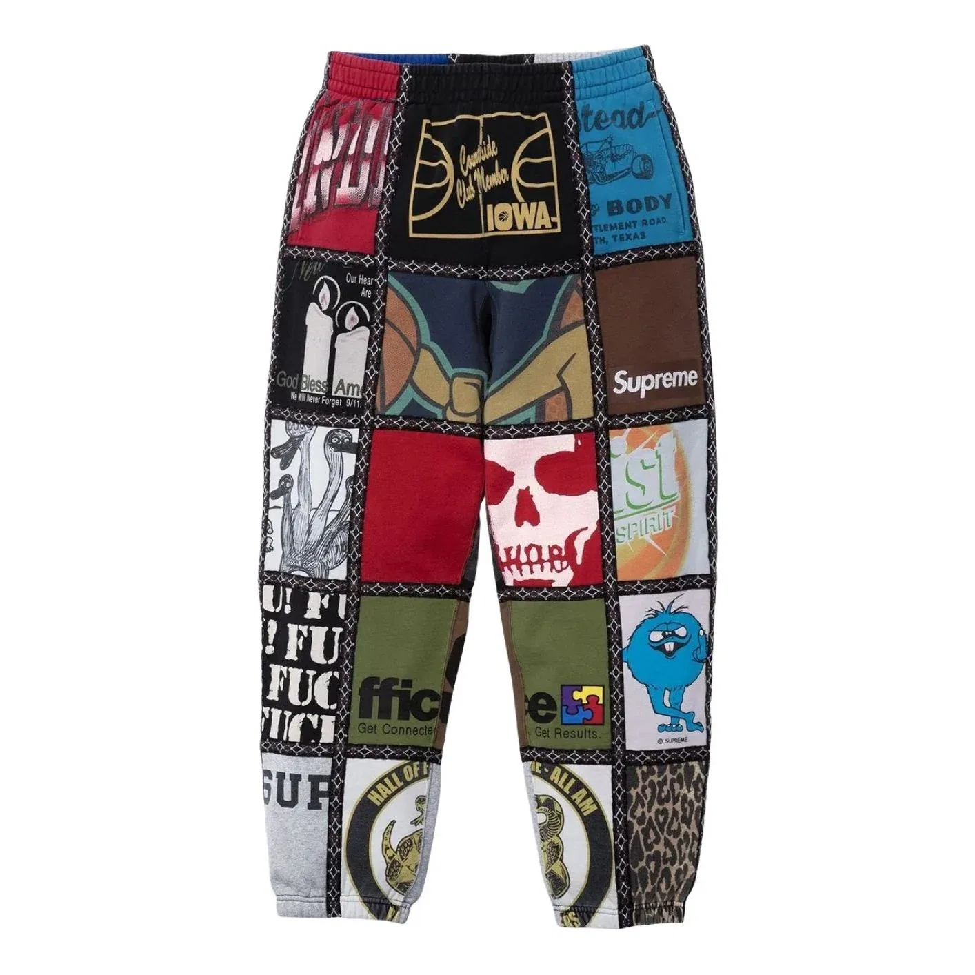 Спортивные штаны Supreme FW25 x Number (N)ine Patchwork 'Multi' FW25P65-MULTICOLOR, мультиколор