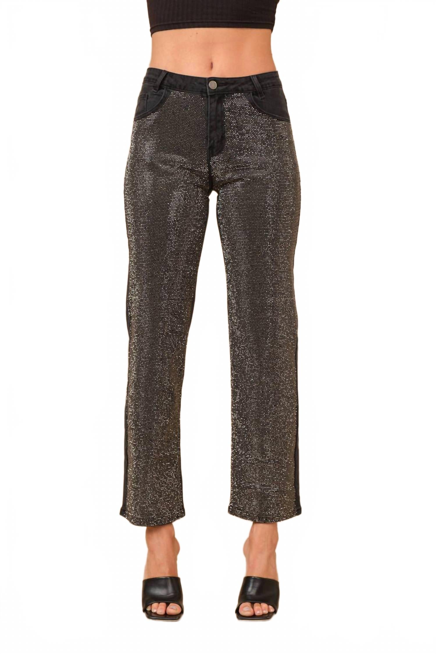 

Черные джинсы Night Sky со стразами Blue B, черный