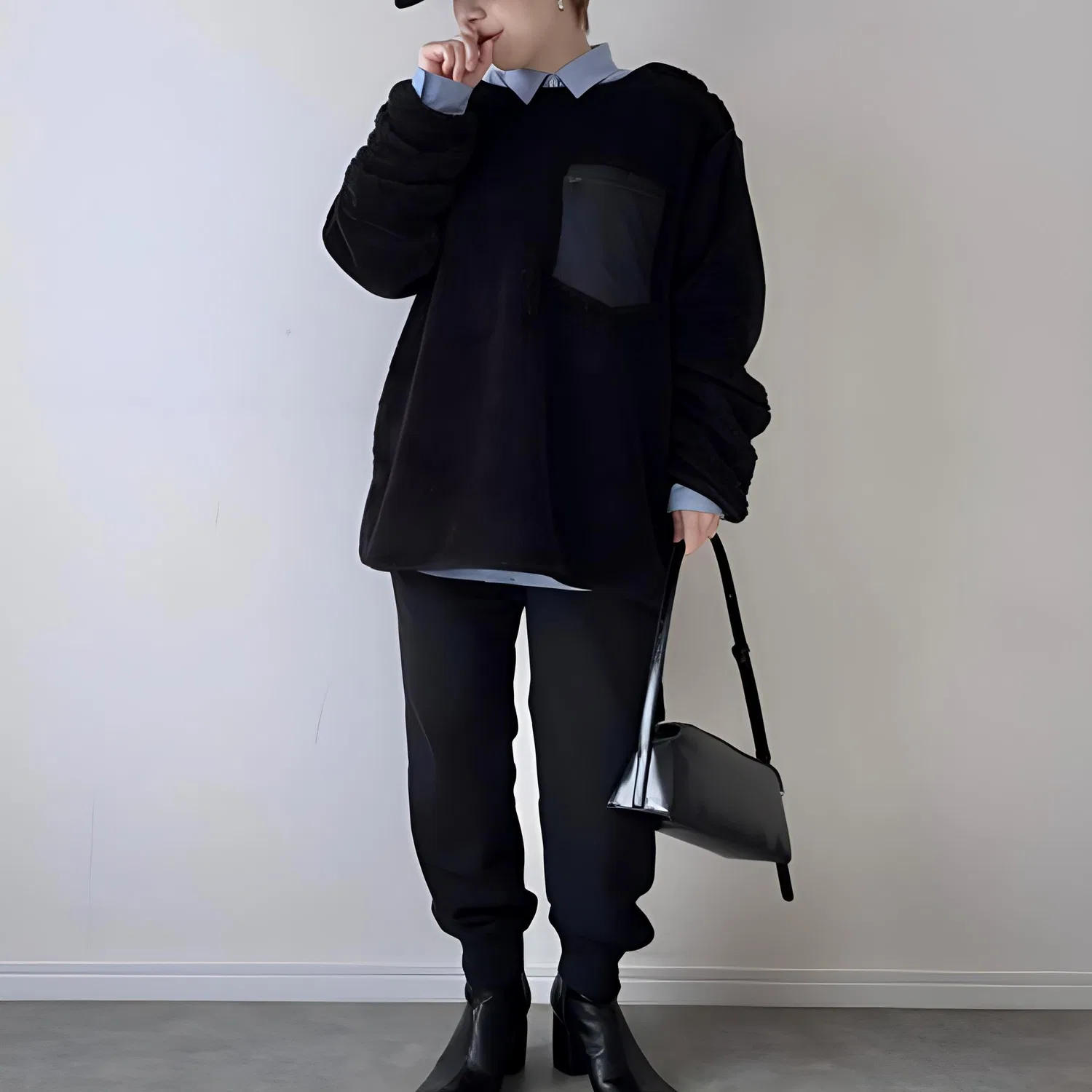 Рубашка x JIL SANDER для мужчин Light Blue UNIQLO — фото 3