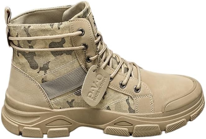 

Мужские тактические ботинки военного типа, кожаные походные ботинки для боевых действий, стиль быстрого реагирования Hhhchpm, хаки