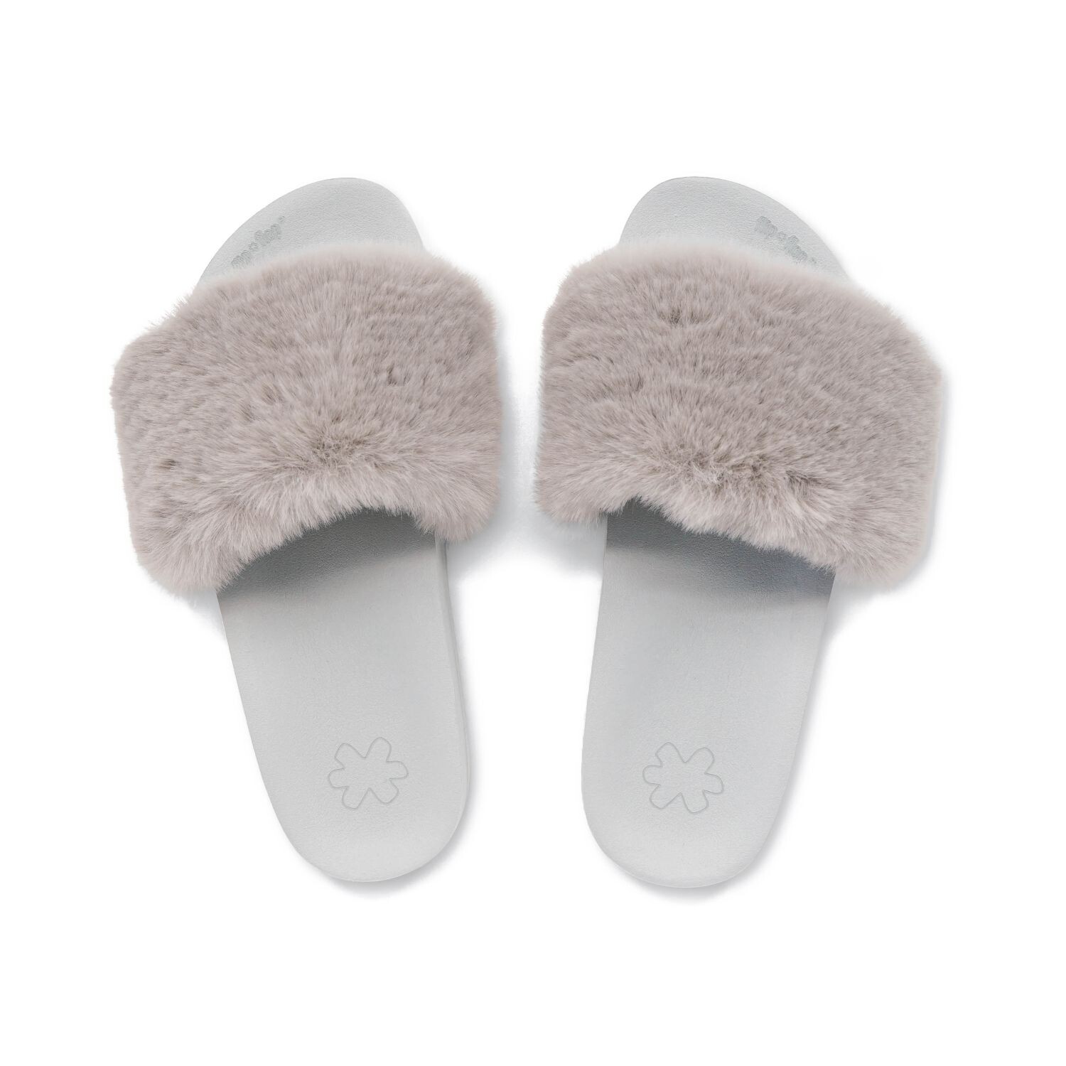 Тапочки Flip Flop Hausschuh pool*furry, цвет lt.grey