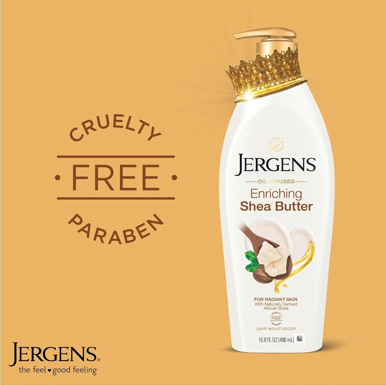 Лосьон для тела увлажняющий Jergens Shea Butter 16.8 унций, набор 3 шт — фото 3