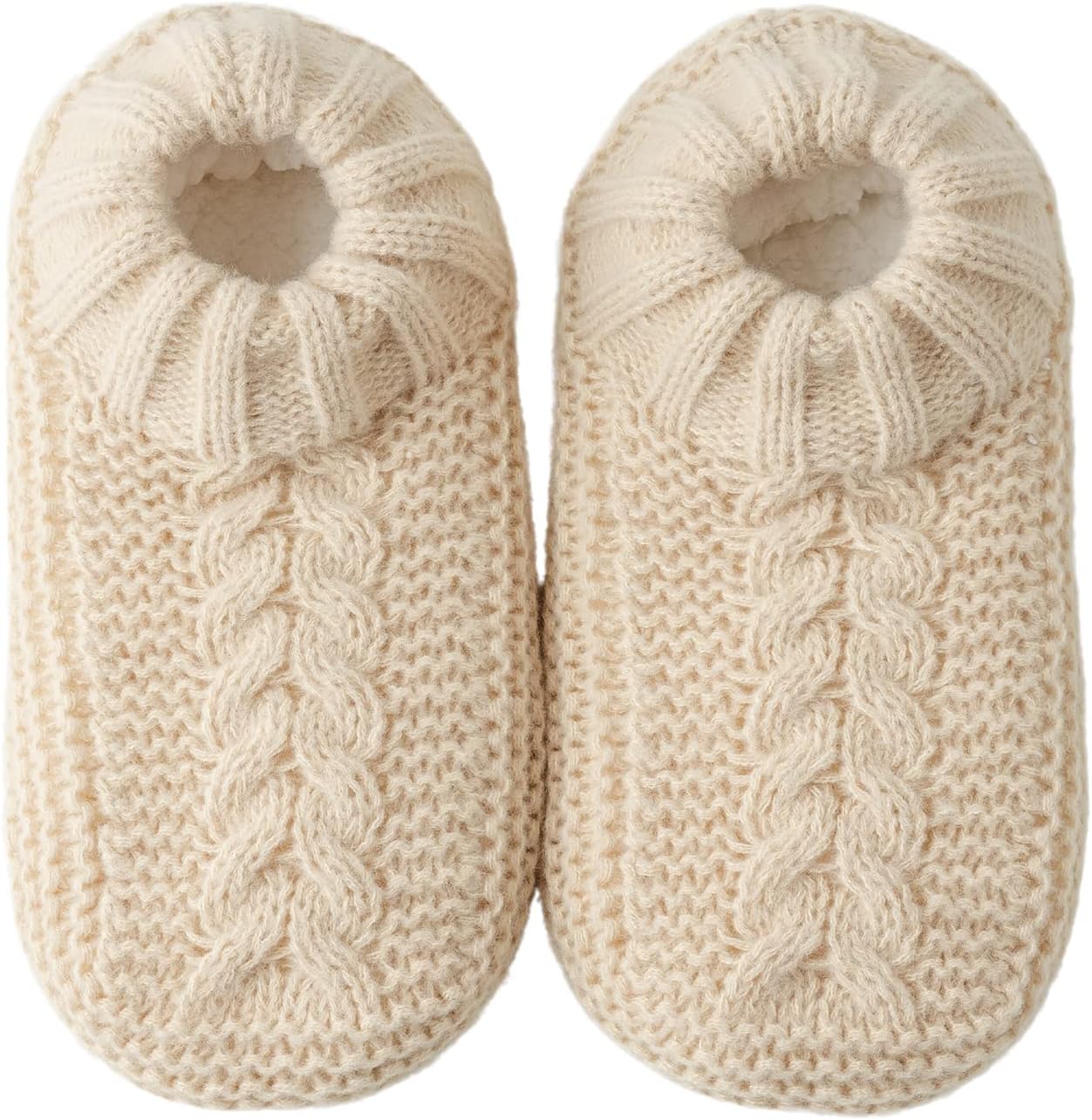 

Мужские домашние носки-тапочки Vihir Cozy and Warm - Нескользящие и стильные носки для дома, бежевые