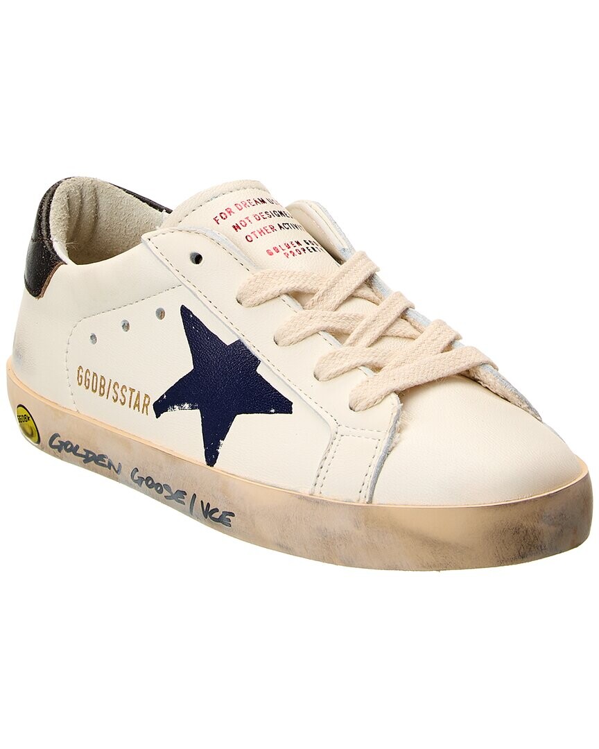 

Классические кожаные кроссовки Golden Goose Superstar, бежевый