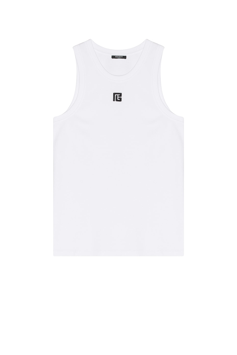 

Футболка с маленьким логотипом PB Balmain, White & Black