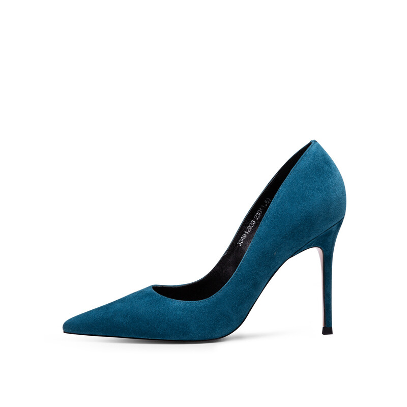 Туфли женские на высоком каблуке Jooc, цвет Peacock blue【Heel height 7cm】 — фото 4