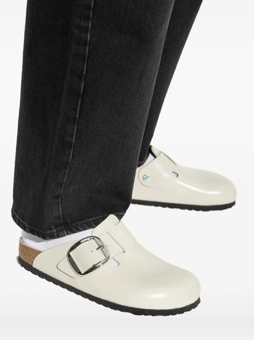 Сабо Boston Big Buckle из кожи BIRKENSTOCK, нейтральный — фото 4