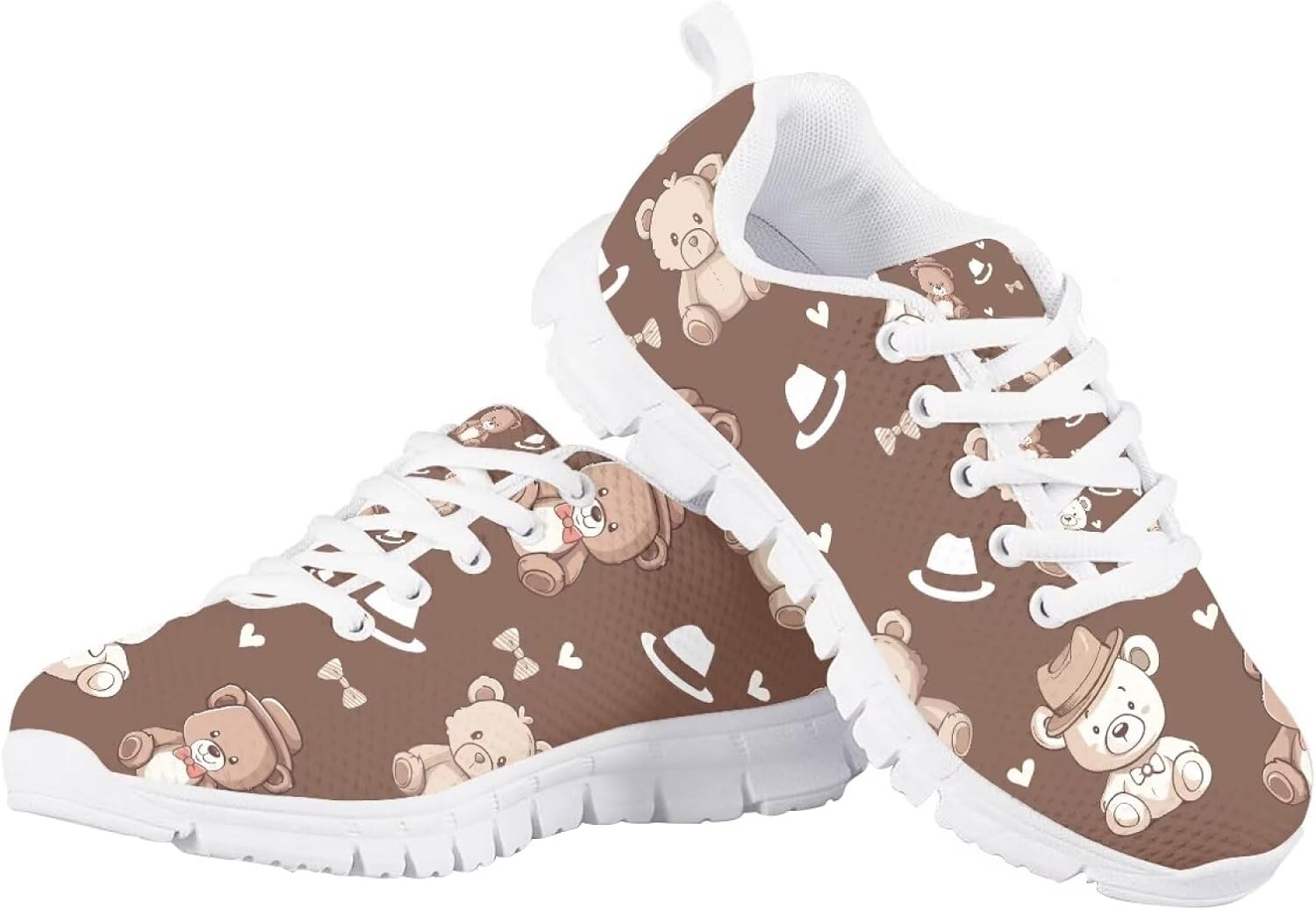 

Детские кроссовки для бега и прогулок, мультяшные, для мальчиков и девочек, теннисные кроссовки, спортивные, легкие, дышащие, из сетчатого материала, для малышей размер 11-13 / для больших детей размер 1-5 Quxjehoe, Teddy Bears