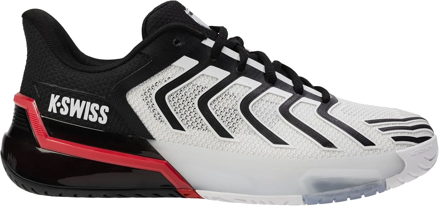 Кроссовки теннисные K-Swiss Ultrashot 4, White/Black/Mars Red