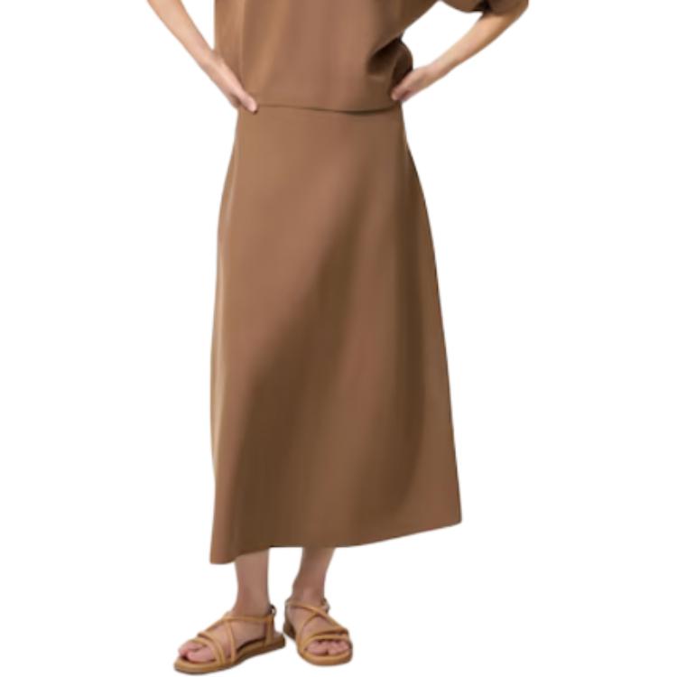 

UNIQLO Повседневная длинная юбка женская коричневая