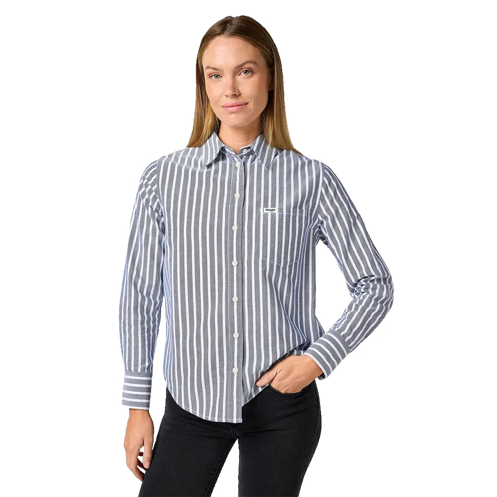 

Рубашка с длинным рукавом Wrangler 1 Pkt, синий