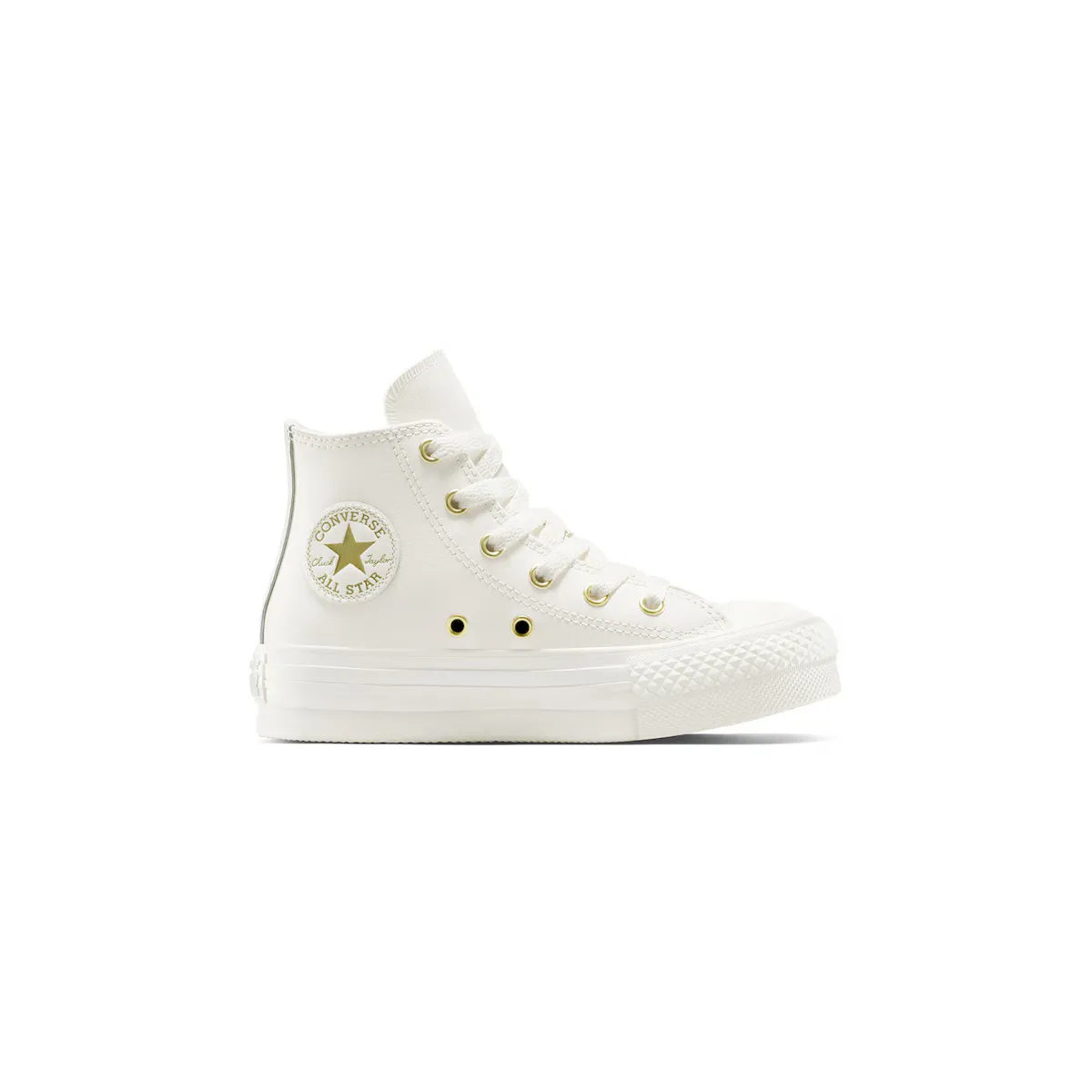 

Детская повседневная обувь Chuck Taylor All Star Eva Lift Gold Luxe Leather Converse, белый