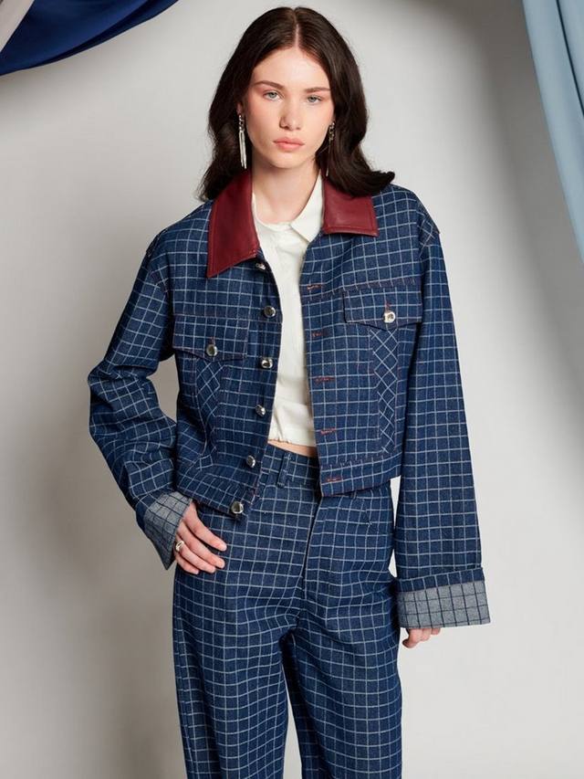 

Джинсовая куртка в клетку campbell GHOSPELL, цвет Blue Denim