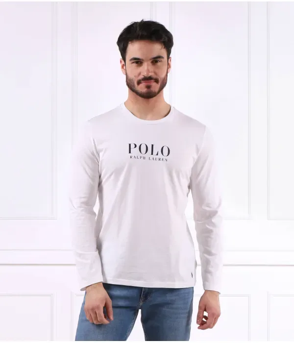 Лонгслив relaxed fit Polo Ralph Lauren, белый — фото 3