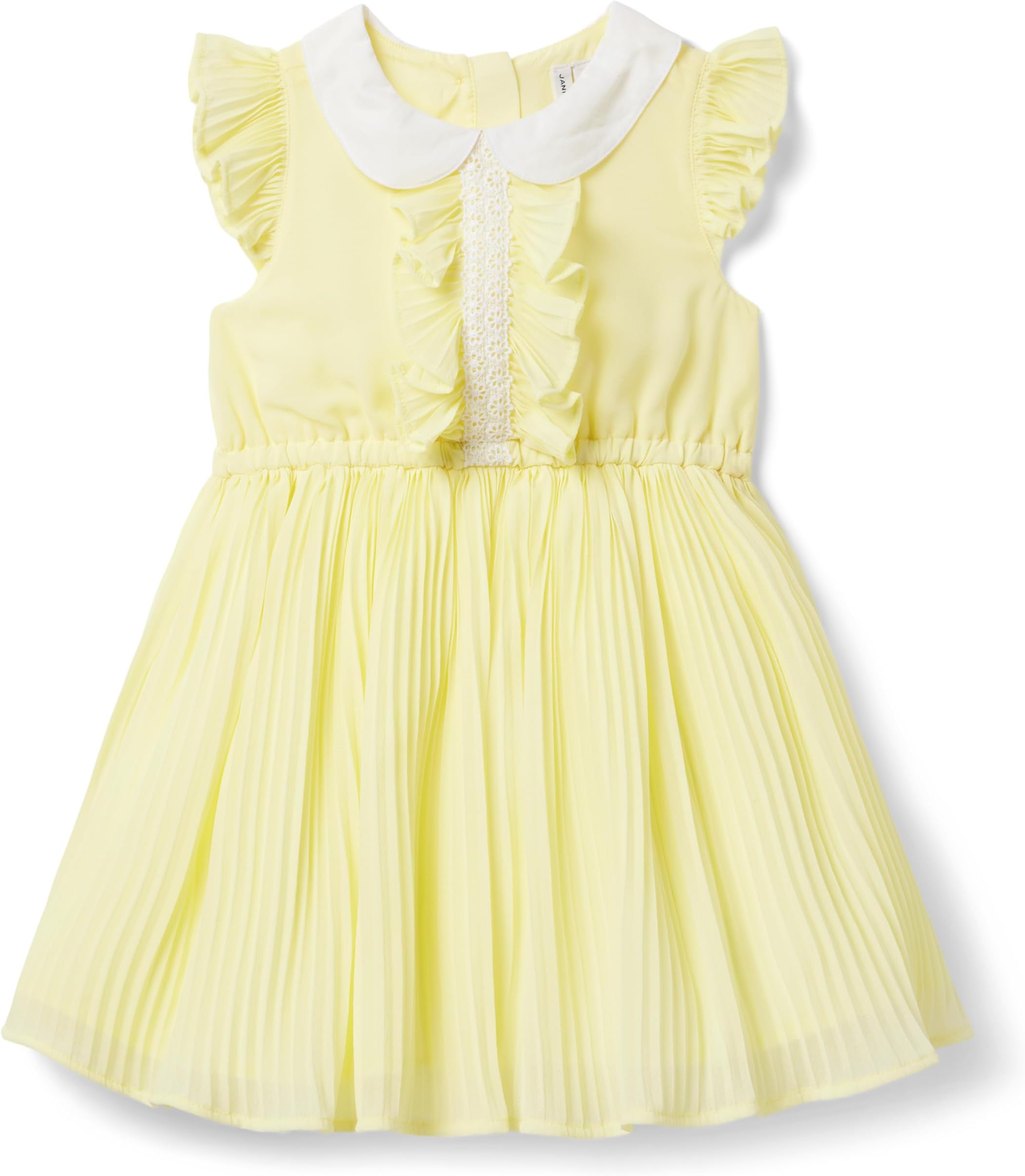 

Платье Janie and Jack Pleated Chiffon Dress, желтый