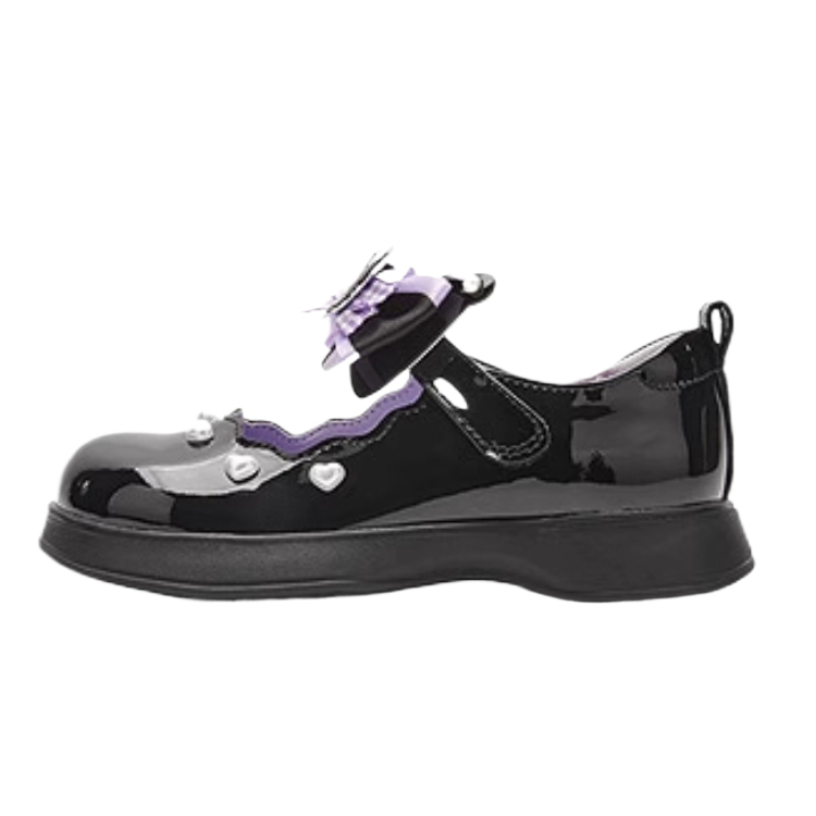 

BALABALA Низкие детские кожаные туфли Black Kids