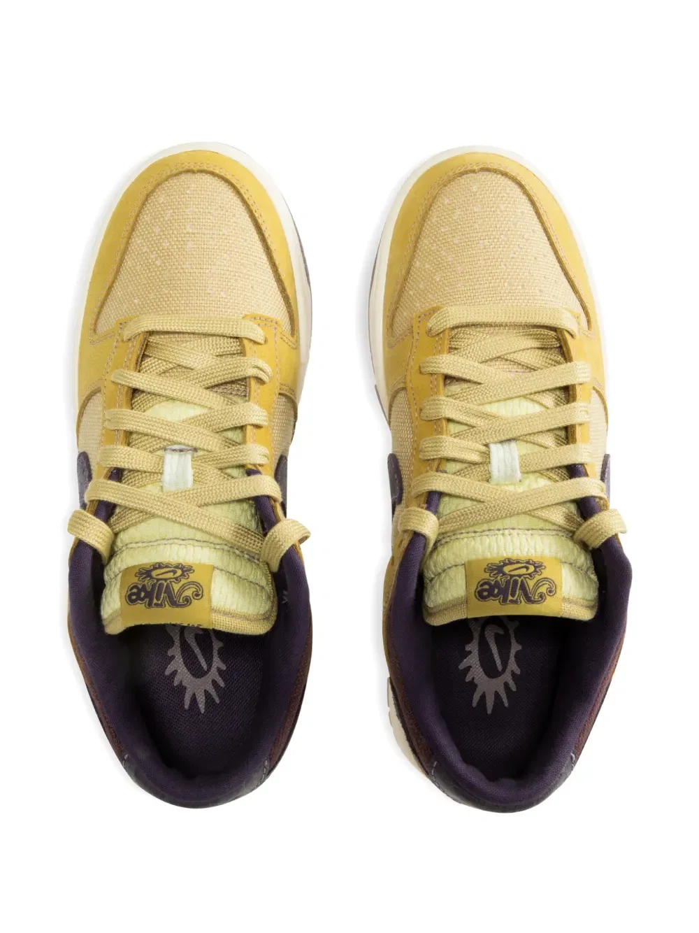 Низкие кроссовки Dunk на шнуровке Nike, желтый — фото 3