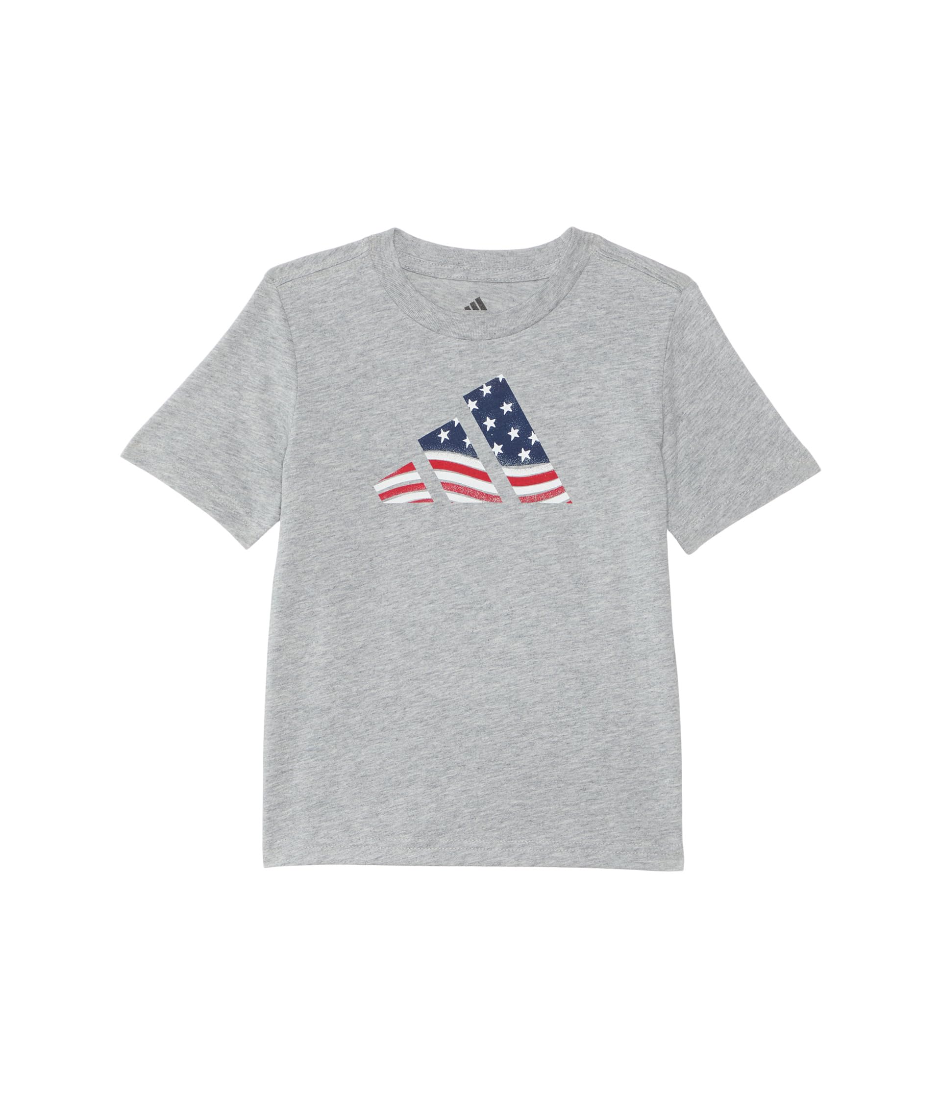 

Футболка adidas Kids Usa Flag Logo Tee, цвет Medium Grey Heather