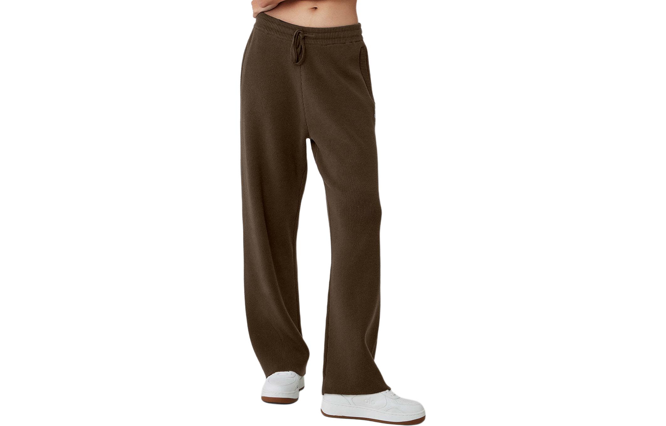 

Вязаные спортивные брюки Unisex Alo Yoga, черный