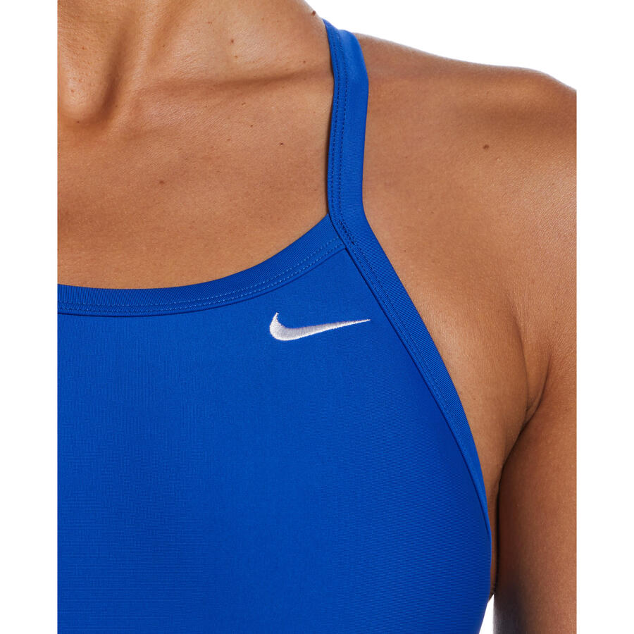 Купальник Nike Solid Racerback синего цвета — фото 4