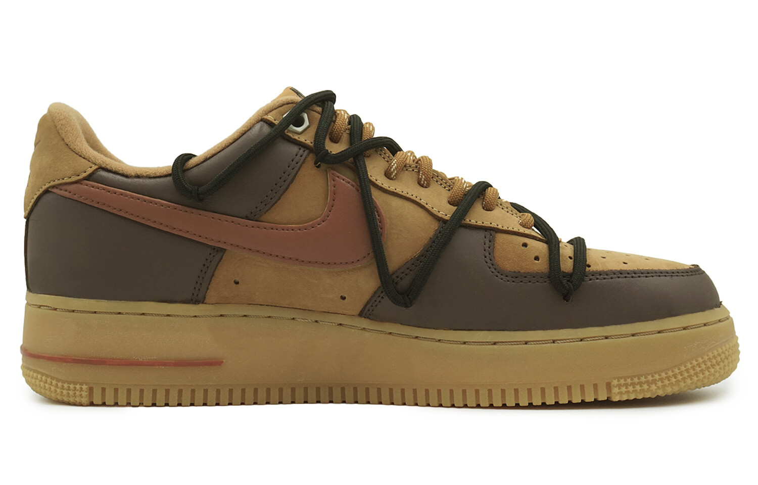 

Кроссовки Nike Air Force 1 Skateboarding Shoes Unisex Low-top Brown/, коричневый