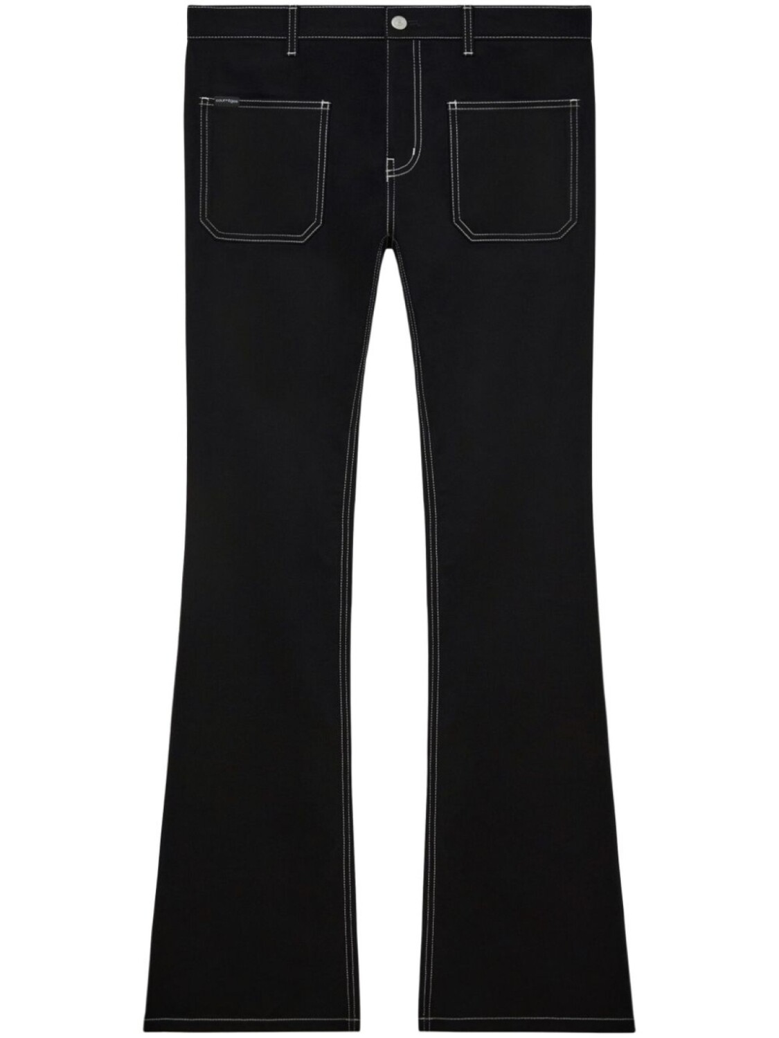 

Courrèges джинсы bootcut с заниженной талией, черный