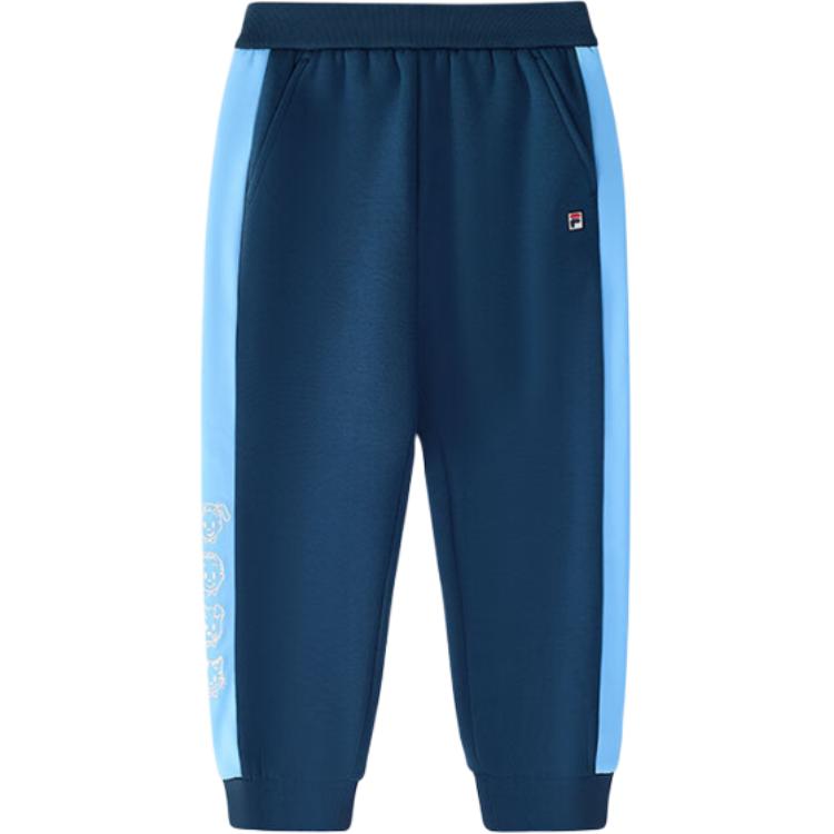 

Детские вязаные спортивные штаны для детей 3-7 лет sea evening blue FILA KIDS, синий