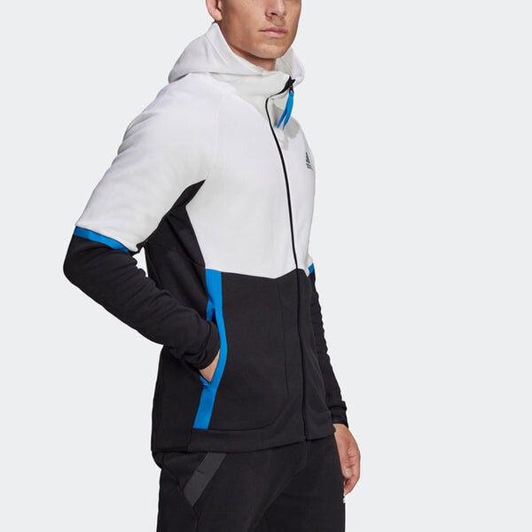 Куртка adidas Casual Sports Hooded Jacket Colorblock, цвет colorblock — фото 4