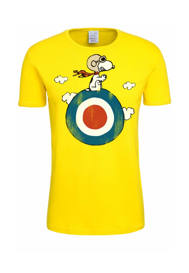 

Футболка облегающая peanuts snoopy target Logoshirt, желтый