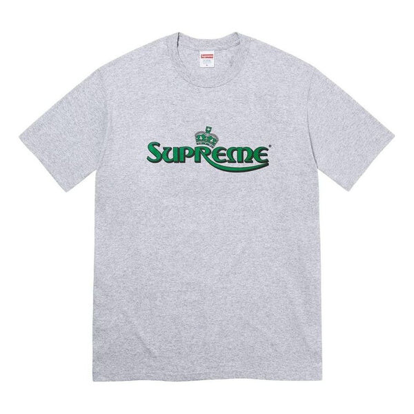 

Футболка crown t-shirt 'grey green' Supreme, серый