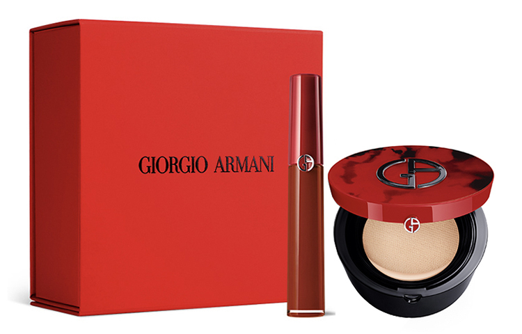 GIORGIO ARMANI AMANI Redtube Lip Love Imperfection Box набор косметики Velour Matte Mist Complexion комплект из двух предметов — фото 4