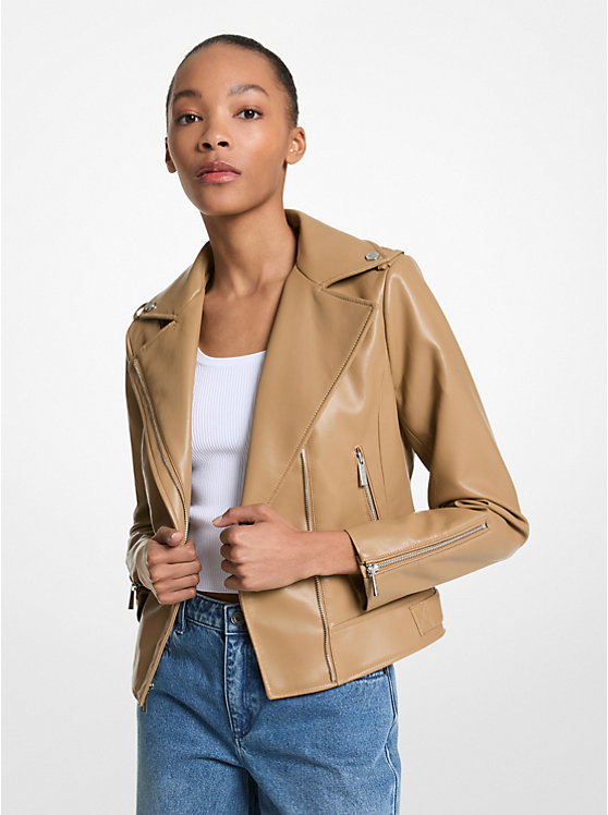 

Мото куртка Michael Kors, коричневый