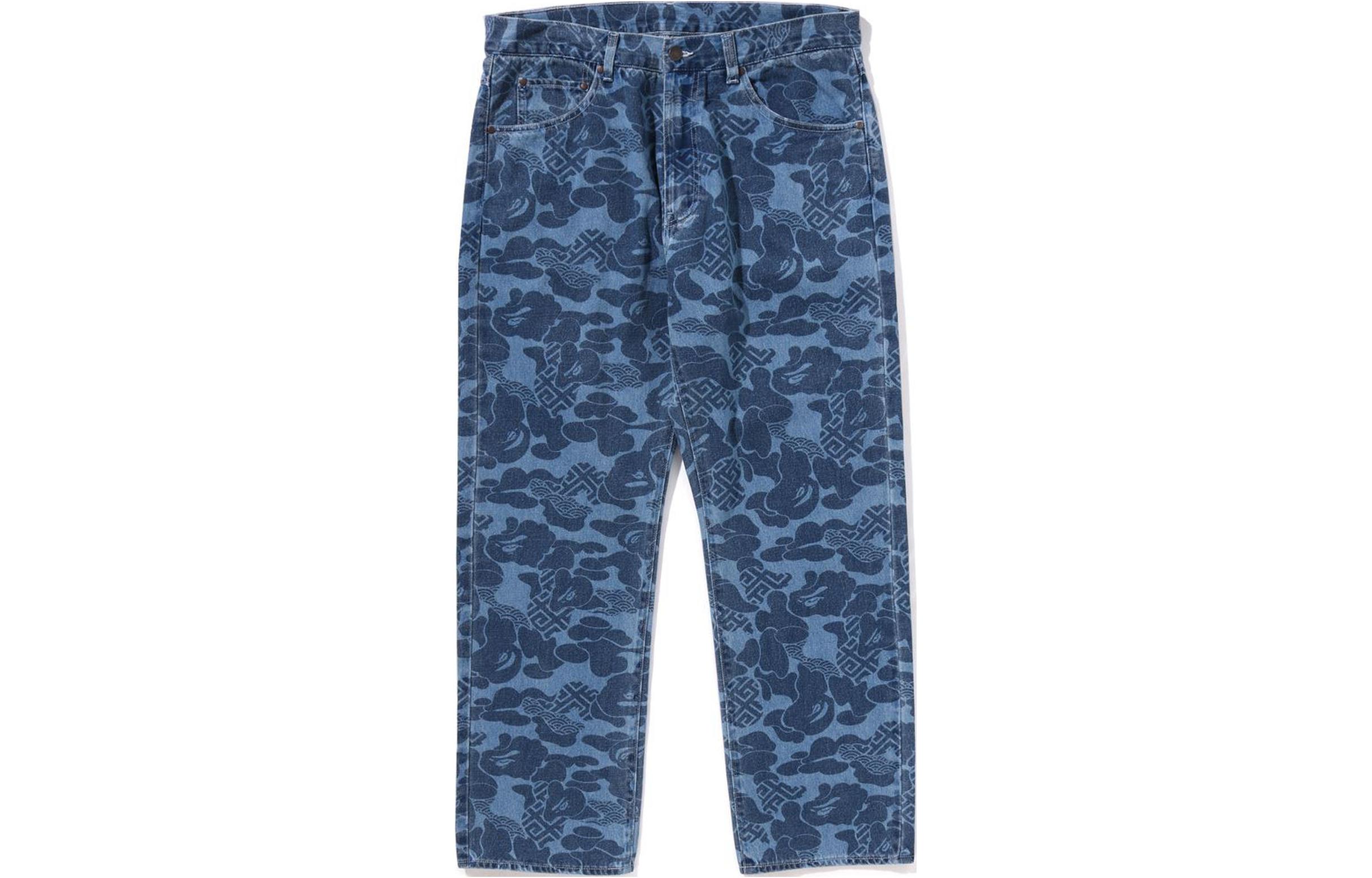 

Джинсы унисекс SS24 Marine Blue A BATHING APE, Marine Blue