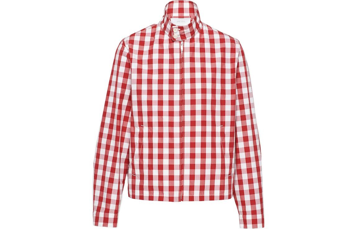 

Куртка мужская белая/красная Prada, белый/красный