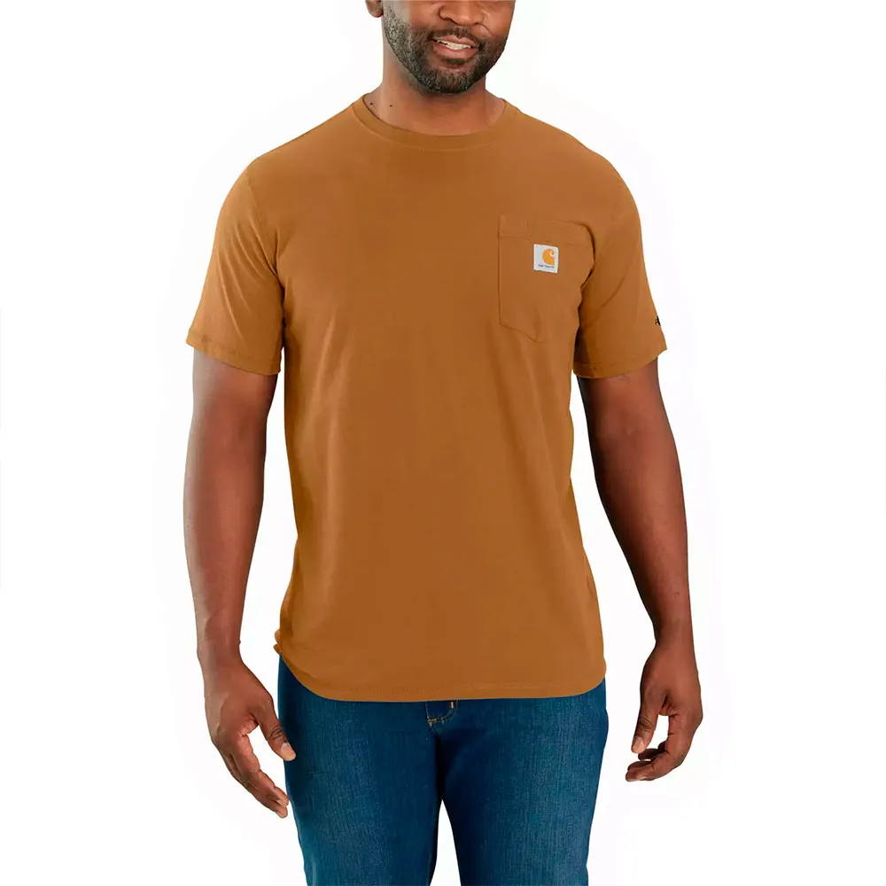 

Футболка с коротким рукавом Carhartt Force Pocket, коричневый