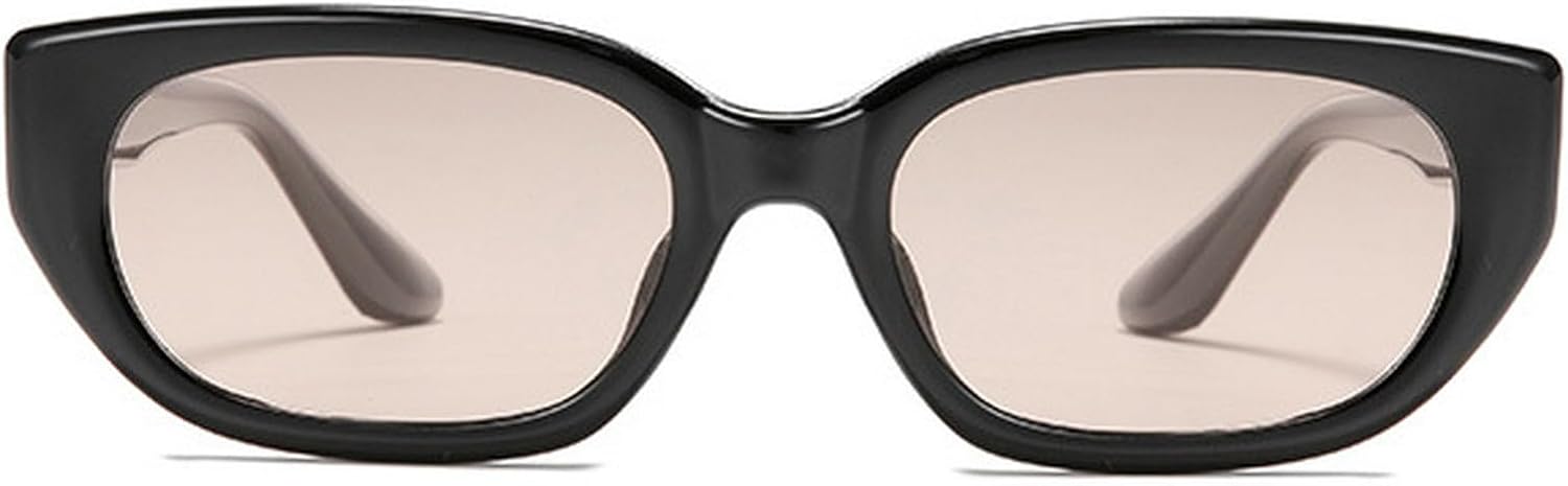 

Винтажные женские солнцезащитные очки «кошачий глаз», винтажные мужские солнцезащитные очки в маленькой оправе прямоугольной формы, роскошные очки для активного отдыха с защитой от УФ-излучения UV400 mincl, Black Champagne