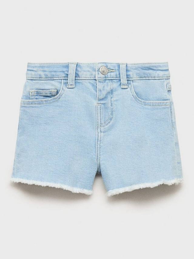 

Детские шорты chop denim с пятью карманами Mango, Open Blue