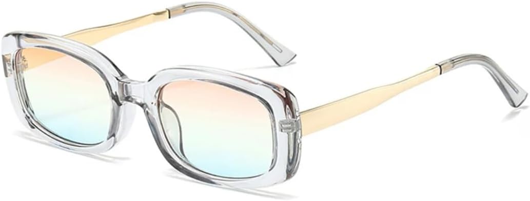 

Мужские солнцезащитные очки в стиле ретро с градиентным переходом цвета, защита от УФ-излучения UV400; женские солнцезащитные очки в трендовом цвете «желе» UUPTTPL, Grey Pink Blue