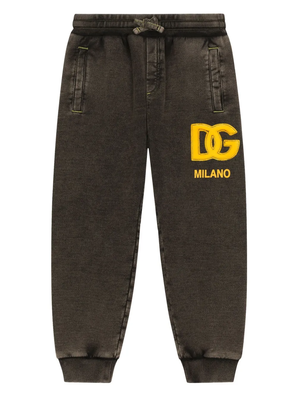 

Спортивные брюки с нашивкой-логотипом Dolce & Gabbana Kids, серый