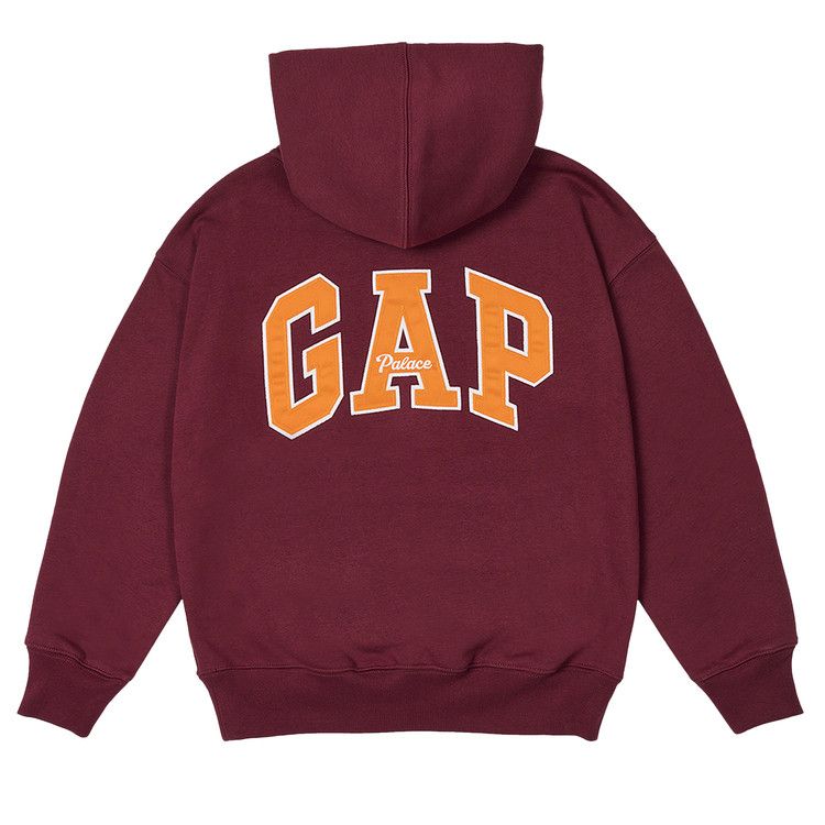 Толстовка Palace x Gap Kids Hood, Burgundy — фото 2