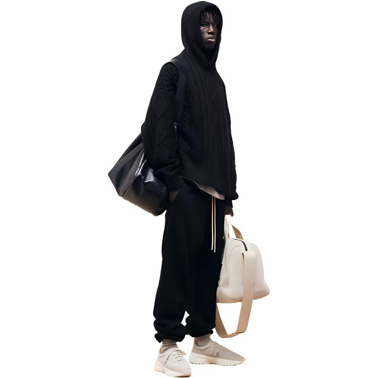 Брюки Fear of God Essentials Classic Sweatpant, глубокий черный — фото 4