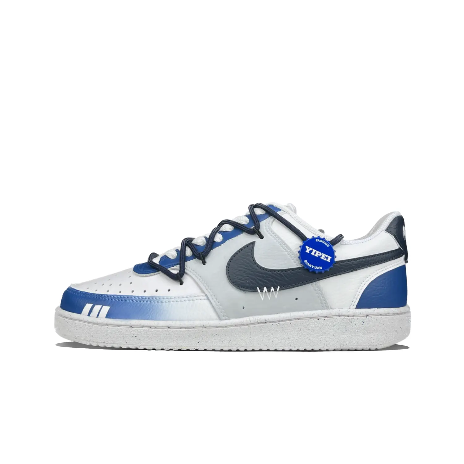 

Кроссовки Nike Court Vision 1 Skateboarding Shoes Women's Low-top White/blue, темно-синий