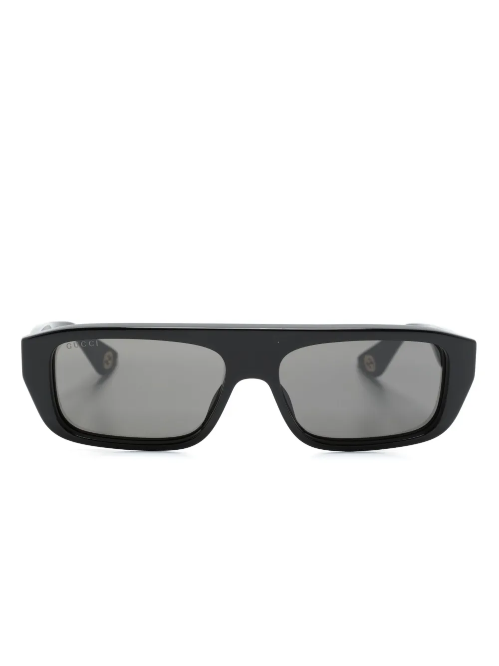 

Солнцезащитные очки в прямоугольной оправе Gucci Eyewear, черный