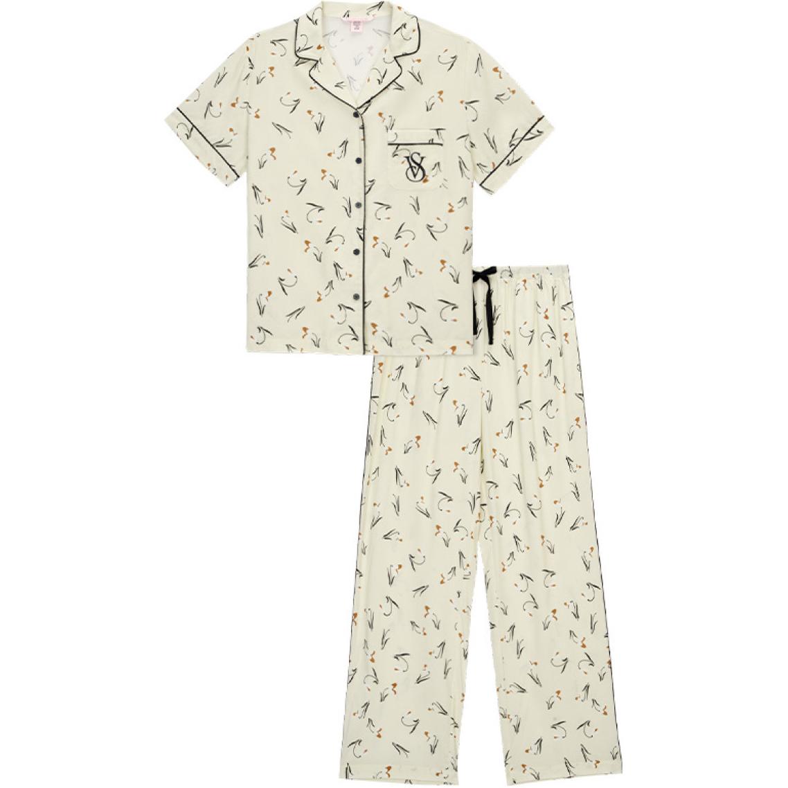 

Victoria's Secret Пижамный комплект Women's Light Green Floral Print